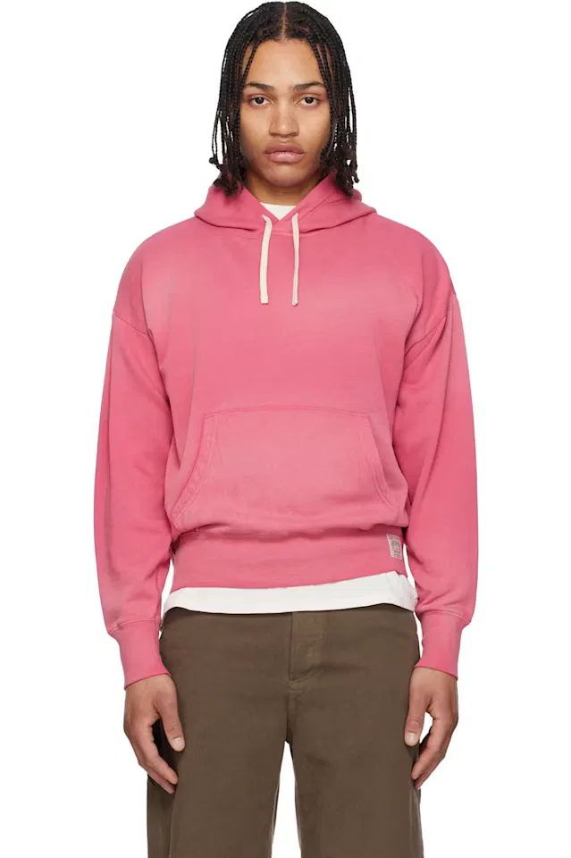 Розовая флисовая толстовка в винтажном стиле Polo Ralph Lauren