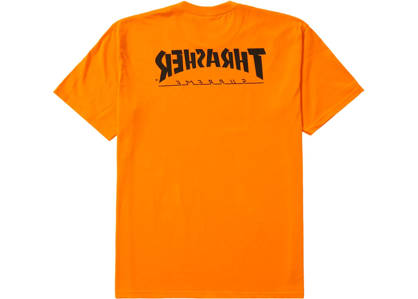 Мужская футболка с принтом Supreme Tee, Orange — фото 2