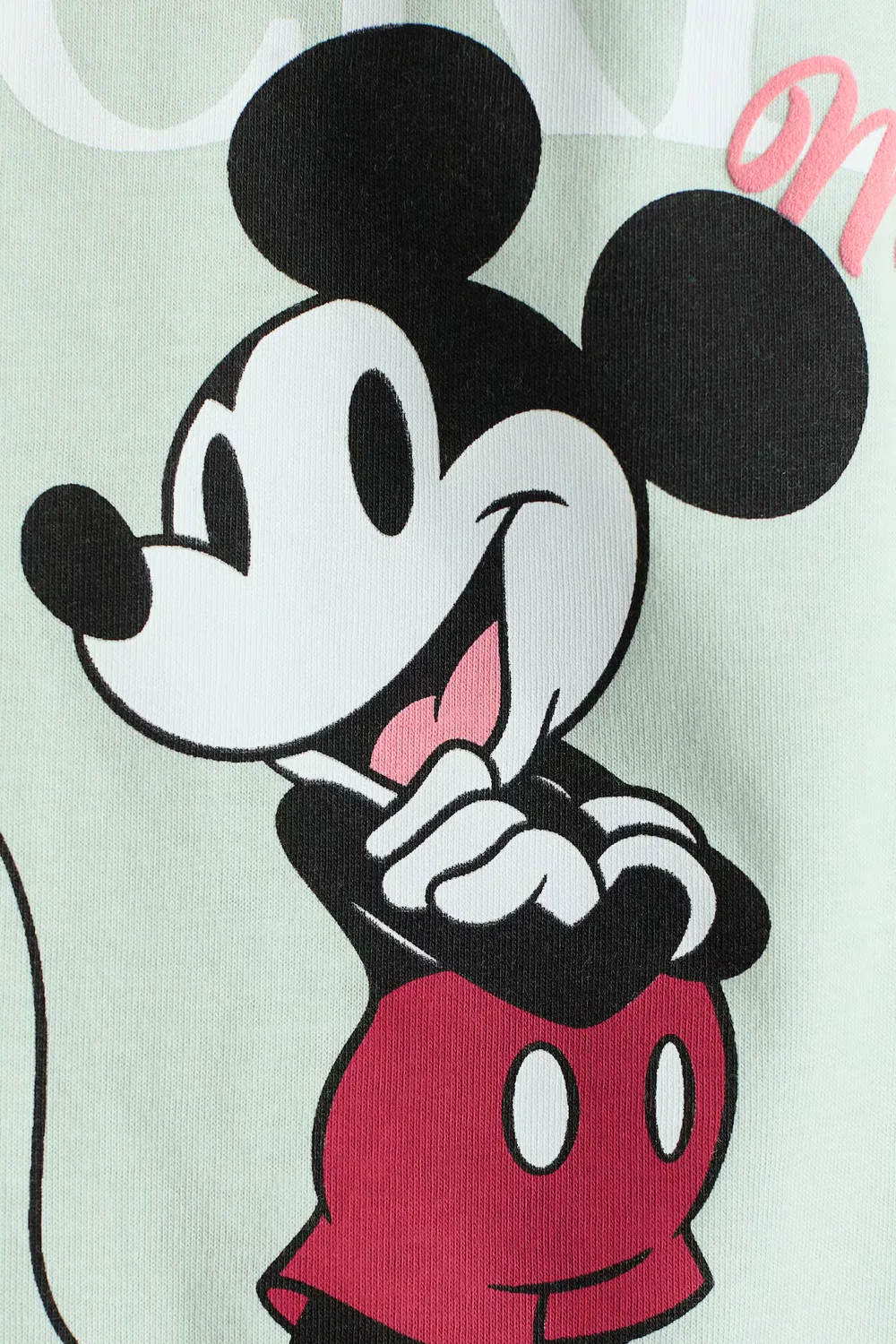 Хлопковая футболка с принтом H&M, Mintgrün/Micky Maus — фото 2