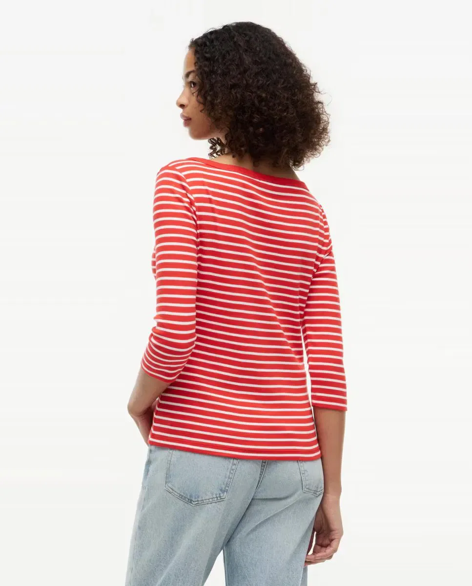 Женская футболка Slim Cody с рукавом 3/4 Tommy Hilfiger, Красный — фото 4