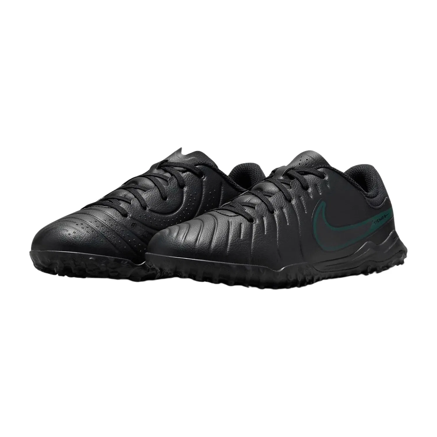 Детские бутсы для мальчиков NIKE Jr. Tiempo Legend 10 Academy NIKE, Black Black Deep Jungle
