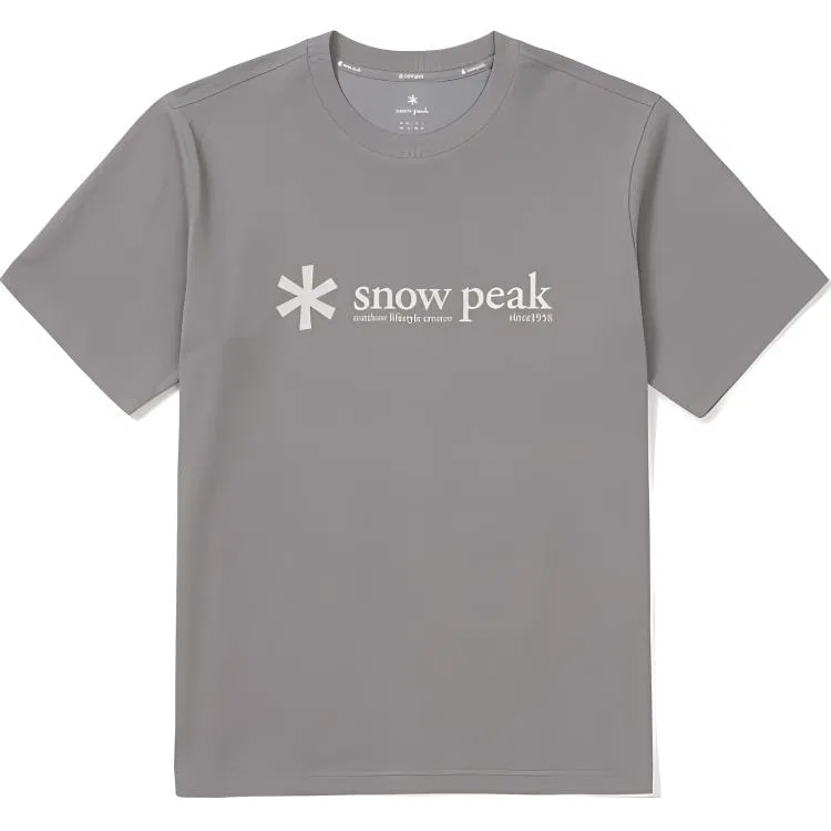 Детская футболка унисекс с коротким рукавом Snow Peak, Silver Gray