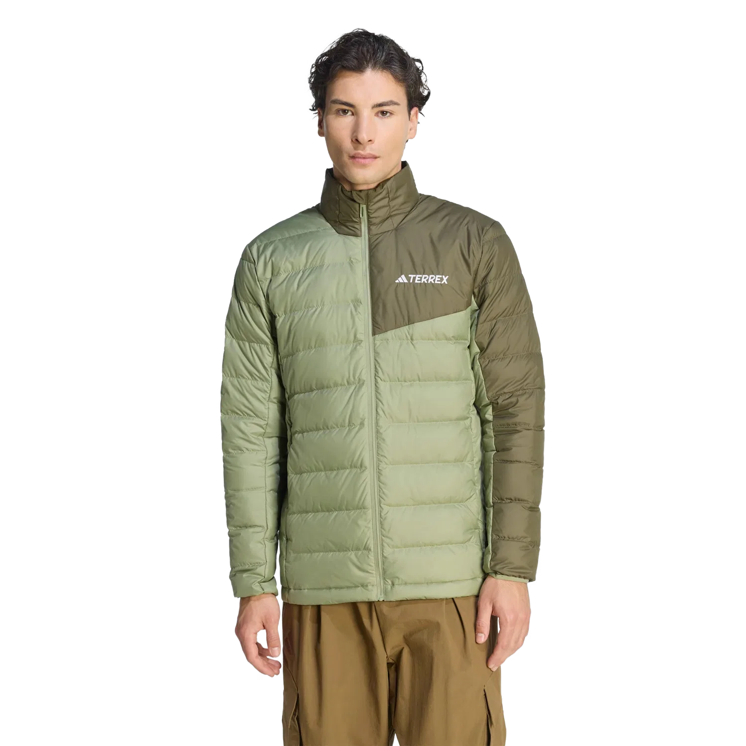 Мужская переходная куртка с утеплителем Adidas, зеленый — фото 2