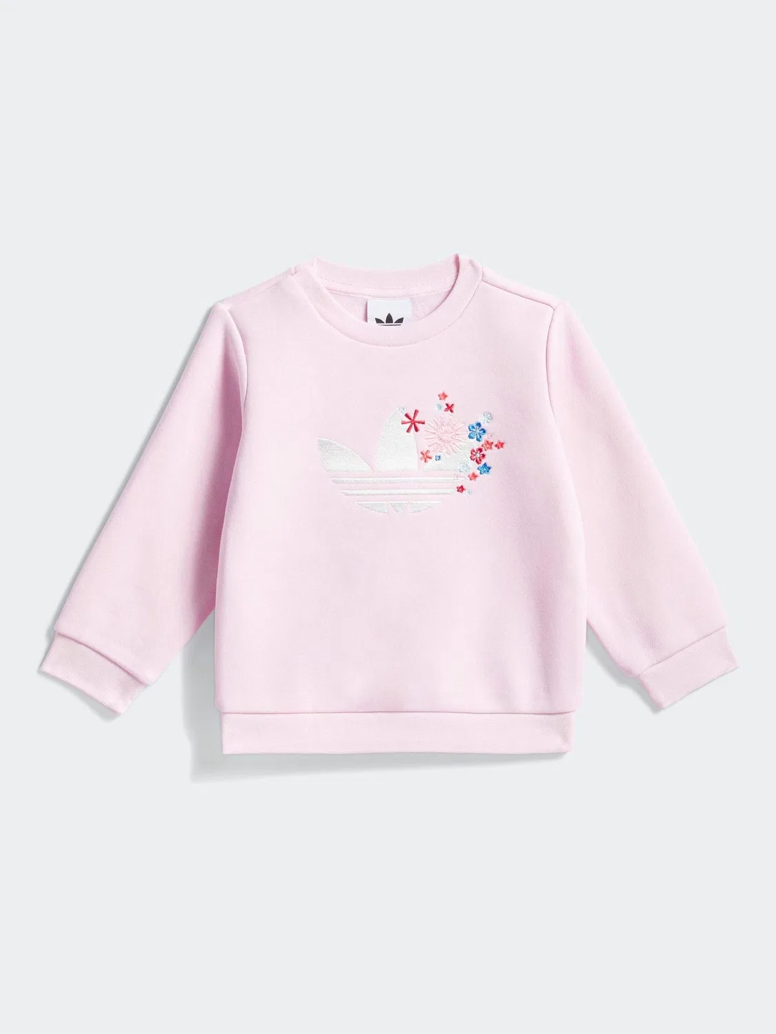 Комплект из свитшота и джоггеров adidas Originals Pink x Liberty London, розовый — фото 2