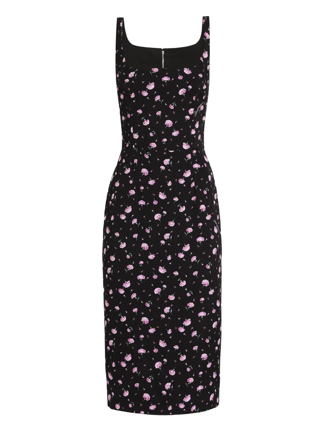 Платье миди, черное Dolce & Gabbana, черный