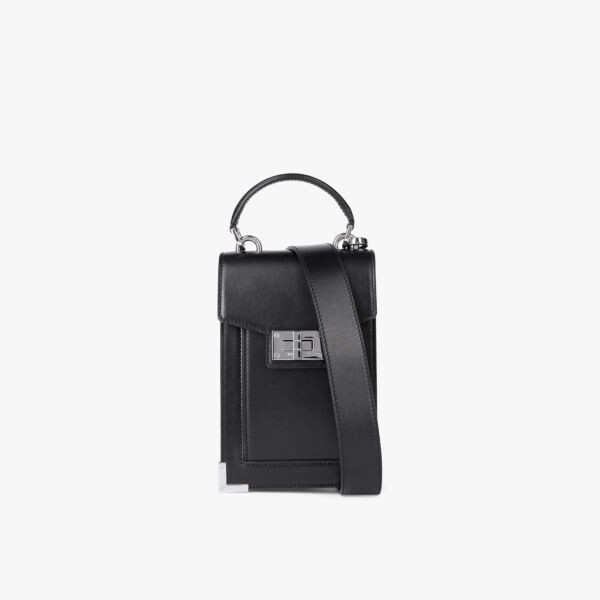

Кожаная сумка через плечо Emily reporter The Kooples, черный