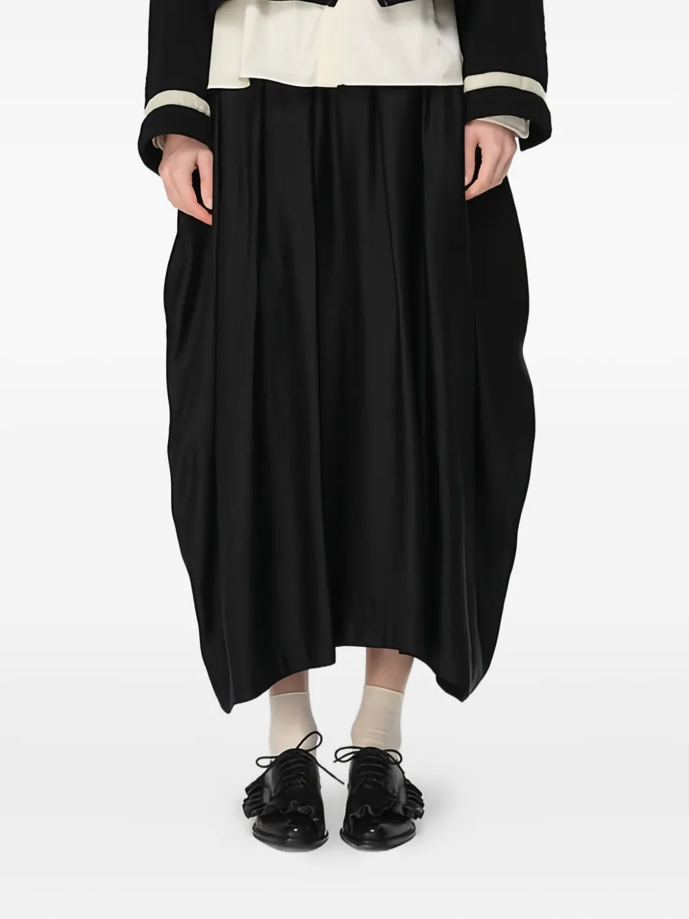 

Плиссированная многослойная юбка Renli Su, черный