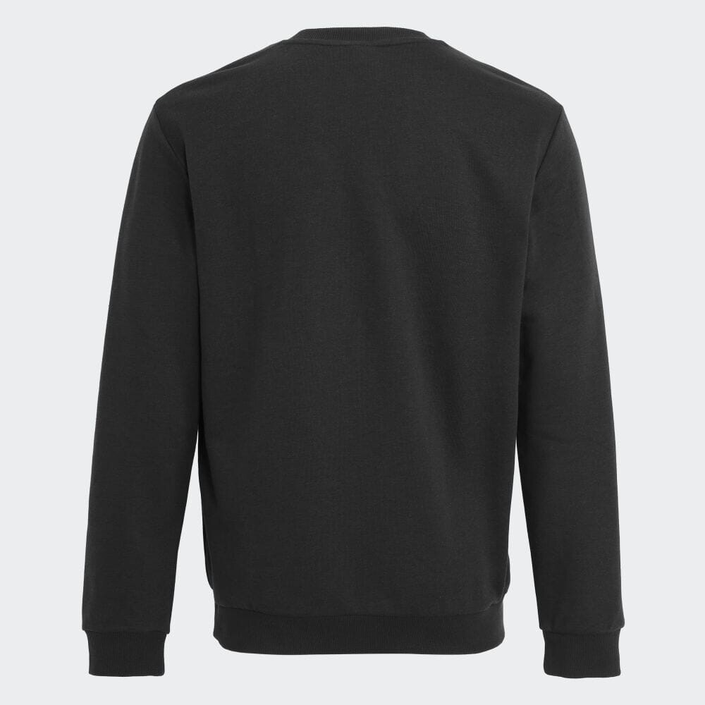 Толстовка Adidas ESSENTIALS EMBROIDERED SMALL LOGO SWEATSHIRT, цвет Black/White — фото 2