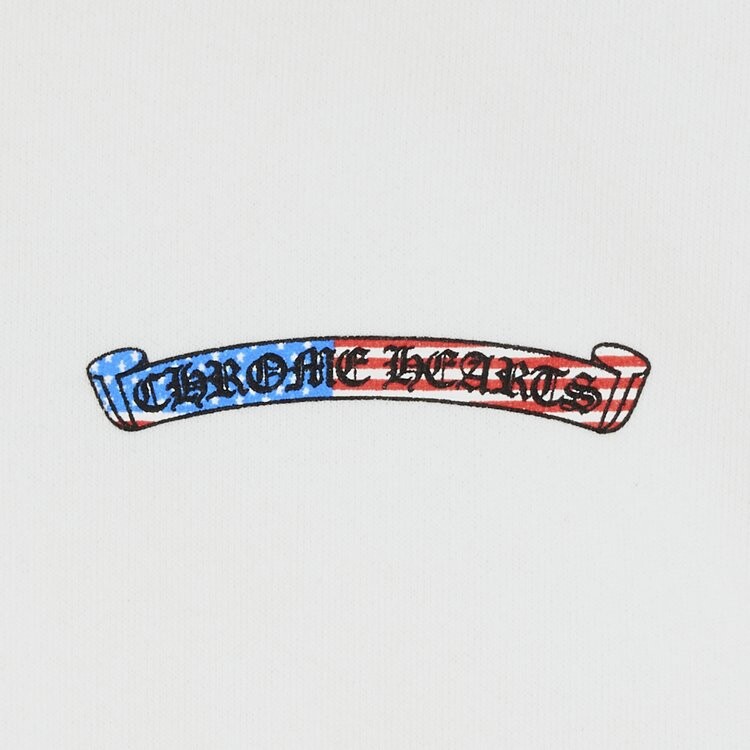 Худи Chrome Hearts x Matty Boy 4th Of July Hoodie 'White', белый — фото 4