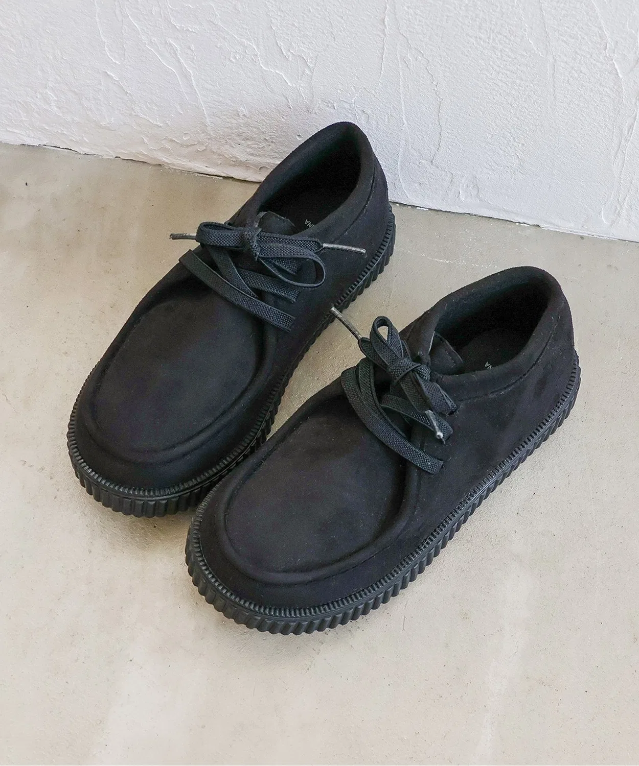 Детские сапоги из замши с шнуровкой apres les cours, Black