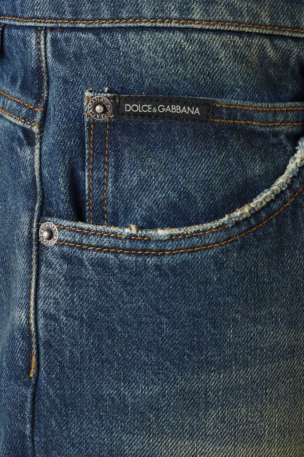 Джинсы слим-фит Dolce & Gabbana, деним — фото 4