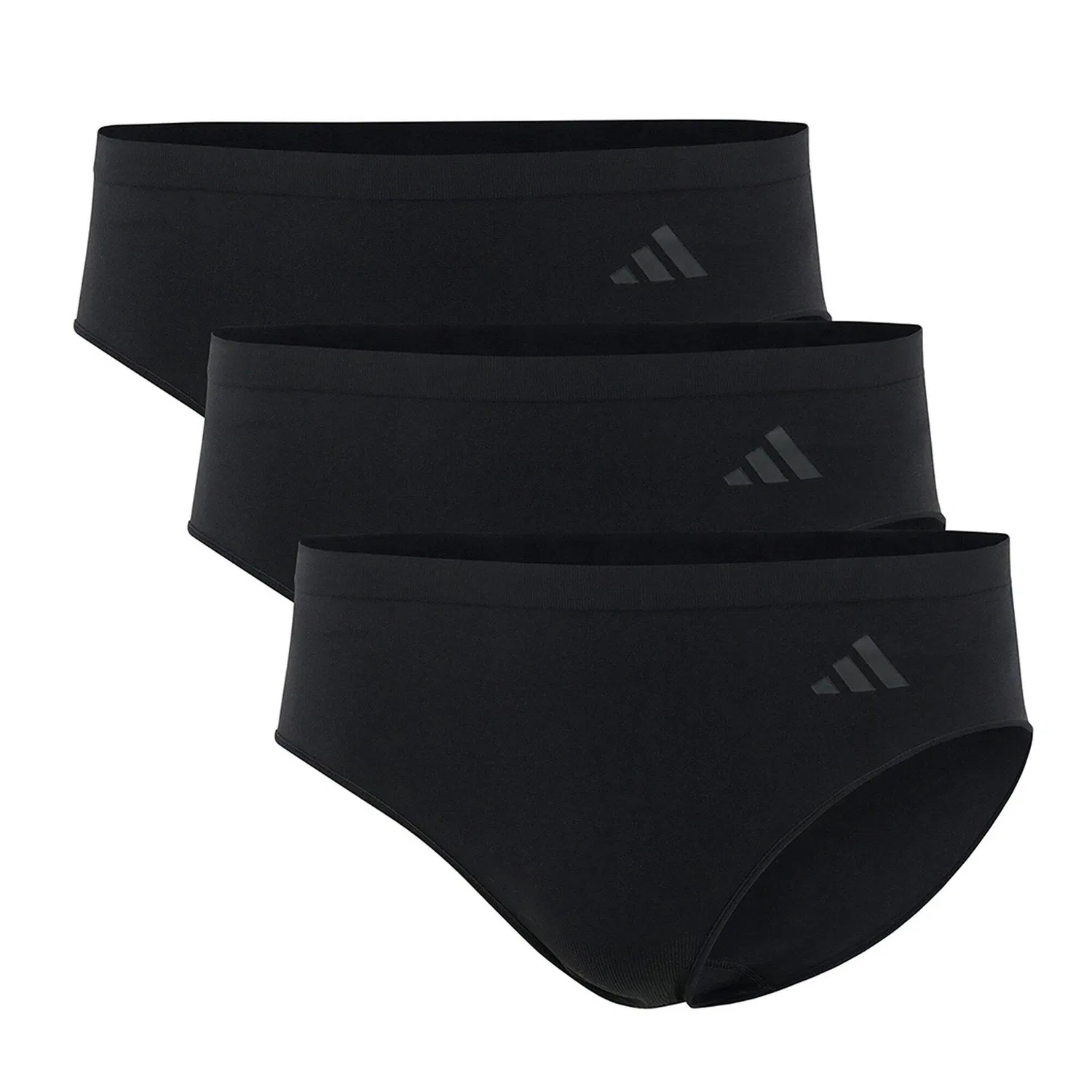 Женские трусы-слипы с принтом Active Seamless Hipster 3P Adidas, Schwarz