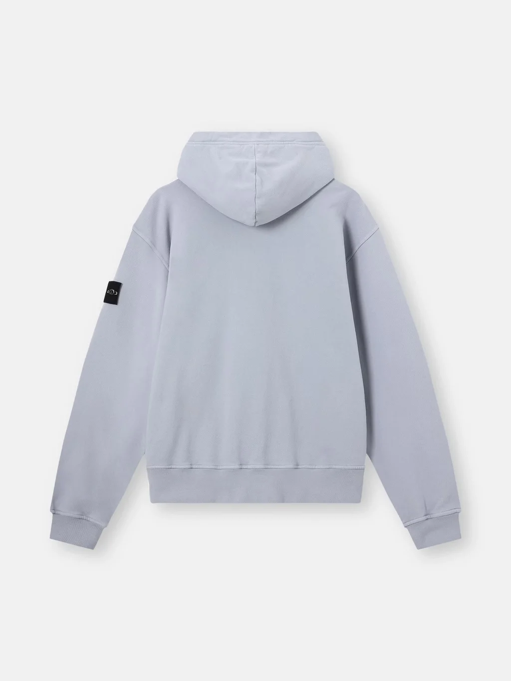 Мужское худи Stone Island Oversized-fit With Pouch Pocket, пепельно-серый — фото 3