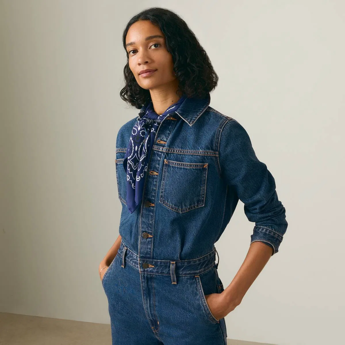 Классический комбинезон Levi's, Stellar Strauss - Medium Wash — фото 4