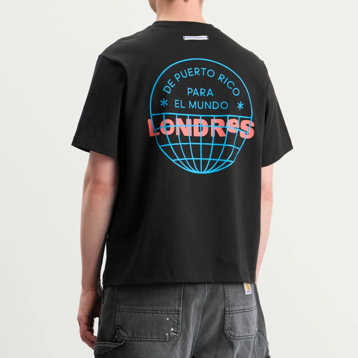 Футболка с принтом X Bad Bunny London Tour Merch Adidas, Black — фото 3