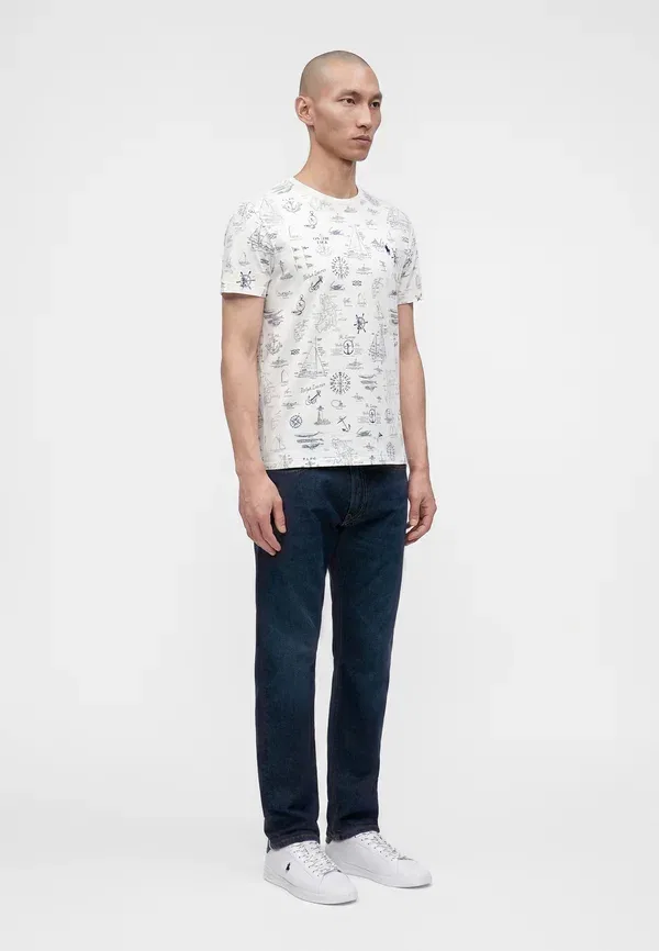 Футболка с принтом Print t-shirt Polo Ralph Lauren, White, белый — фото 4
