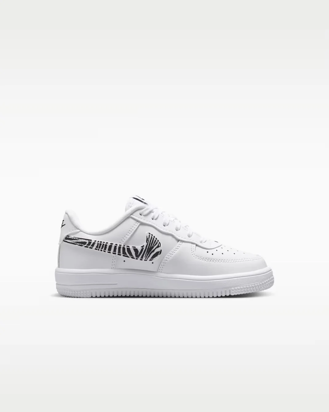 Кроссовки детские Nike Force 1 Low, белый/черный — фото 2