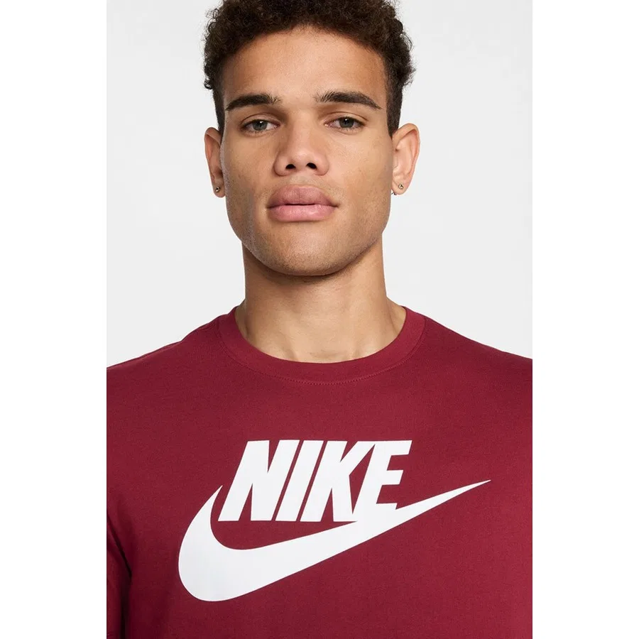 Футболка с принтом Sportswear Club Nike, Бордовый — фото 2