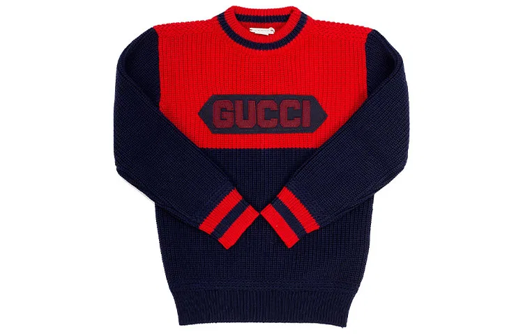 Свитер с разноцветным принтом GUCCI Kids'