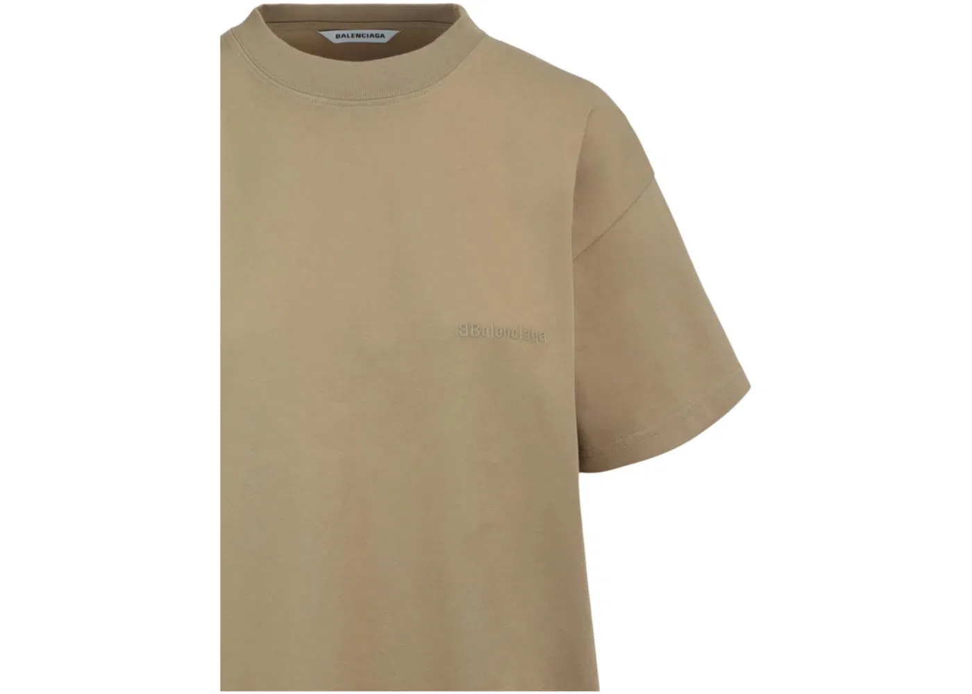 Женская футболка с принтом T-Shirt Balenciaga, Oat — фото 3