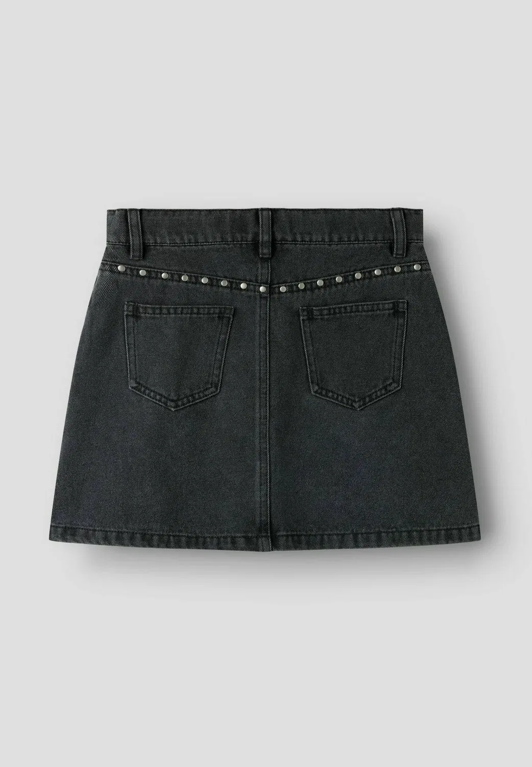 Джинсовая юбка - юбка А-силуэта Name It, Dark Grey Denim — фото 2