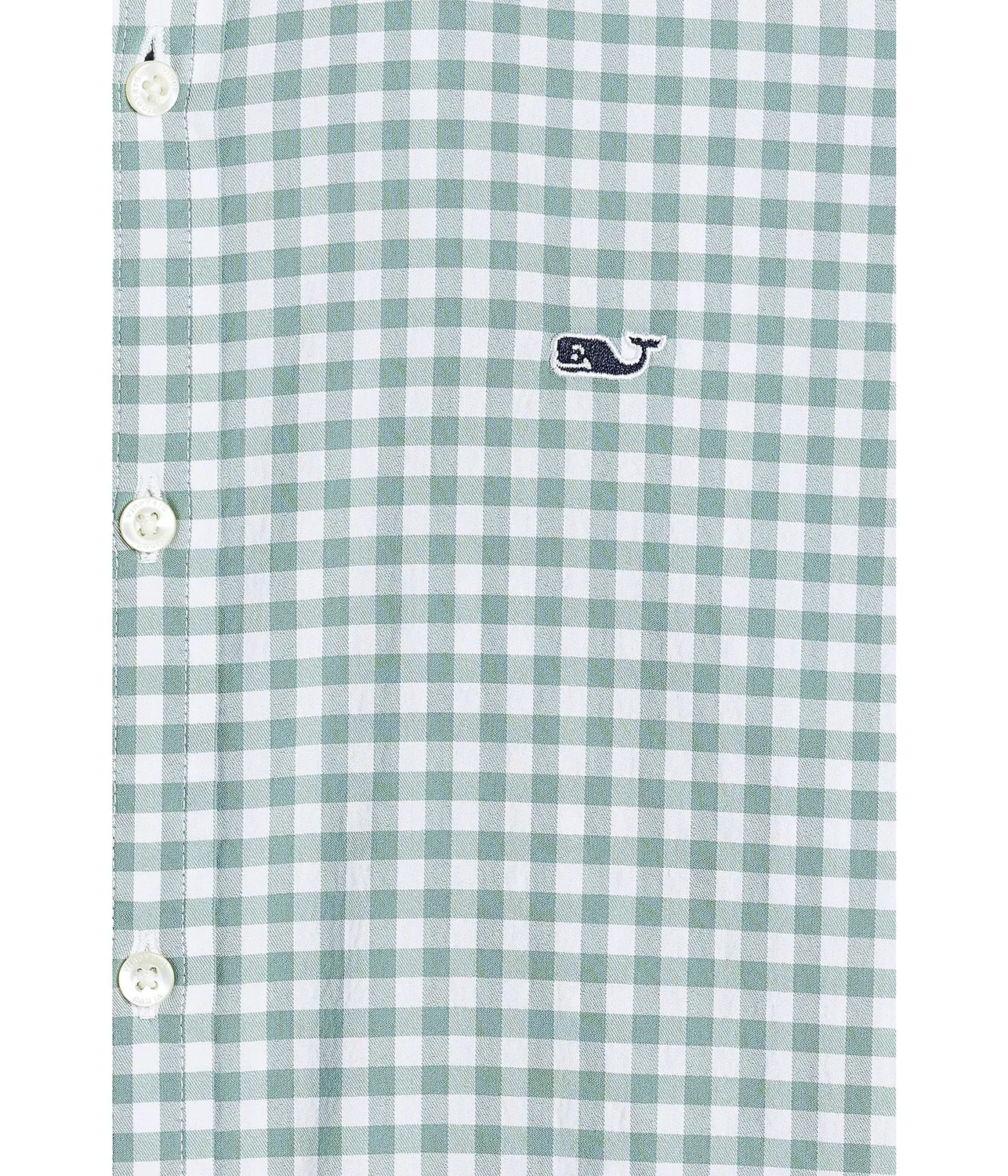Хлопковая футболка Skysail в клетку (для малышей/детей постарше) Vineyard Vines Kids, Olive Dusk — фото 3