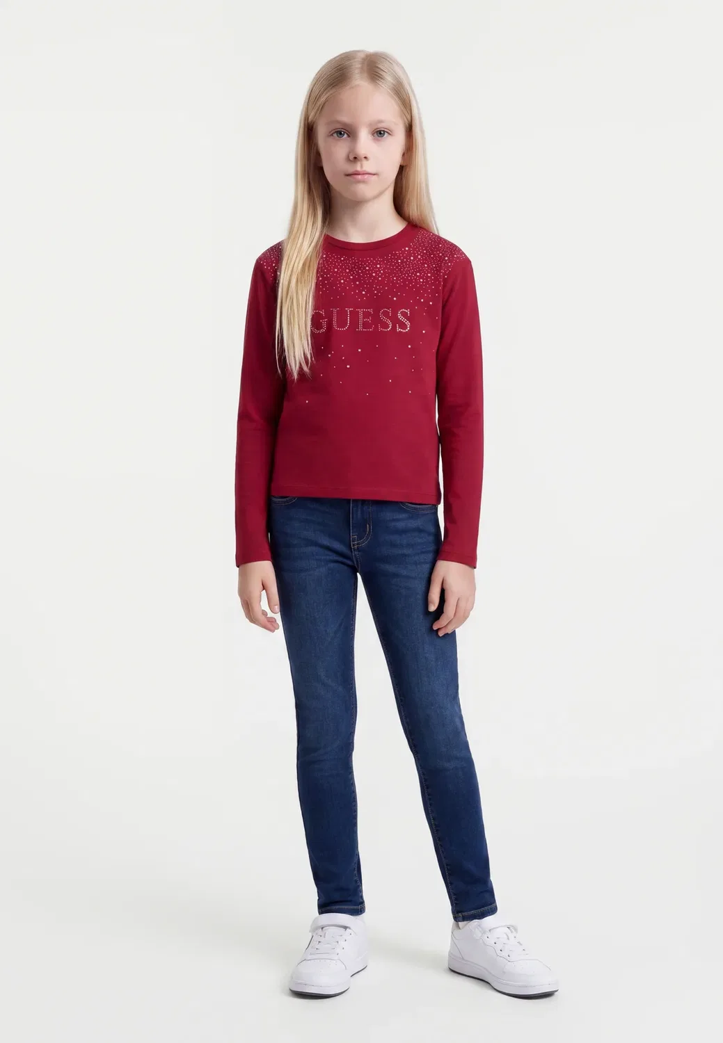 Топ с длинными рукавами Guess, Beet Juice Red