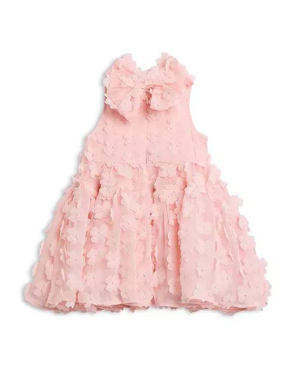 Детское платье для девочек с принтом Gracie Mini Dress Bardot, Soft Pink — фото 2