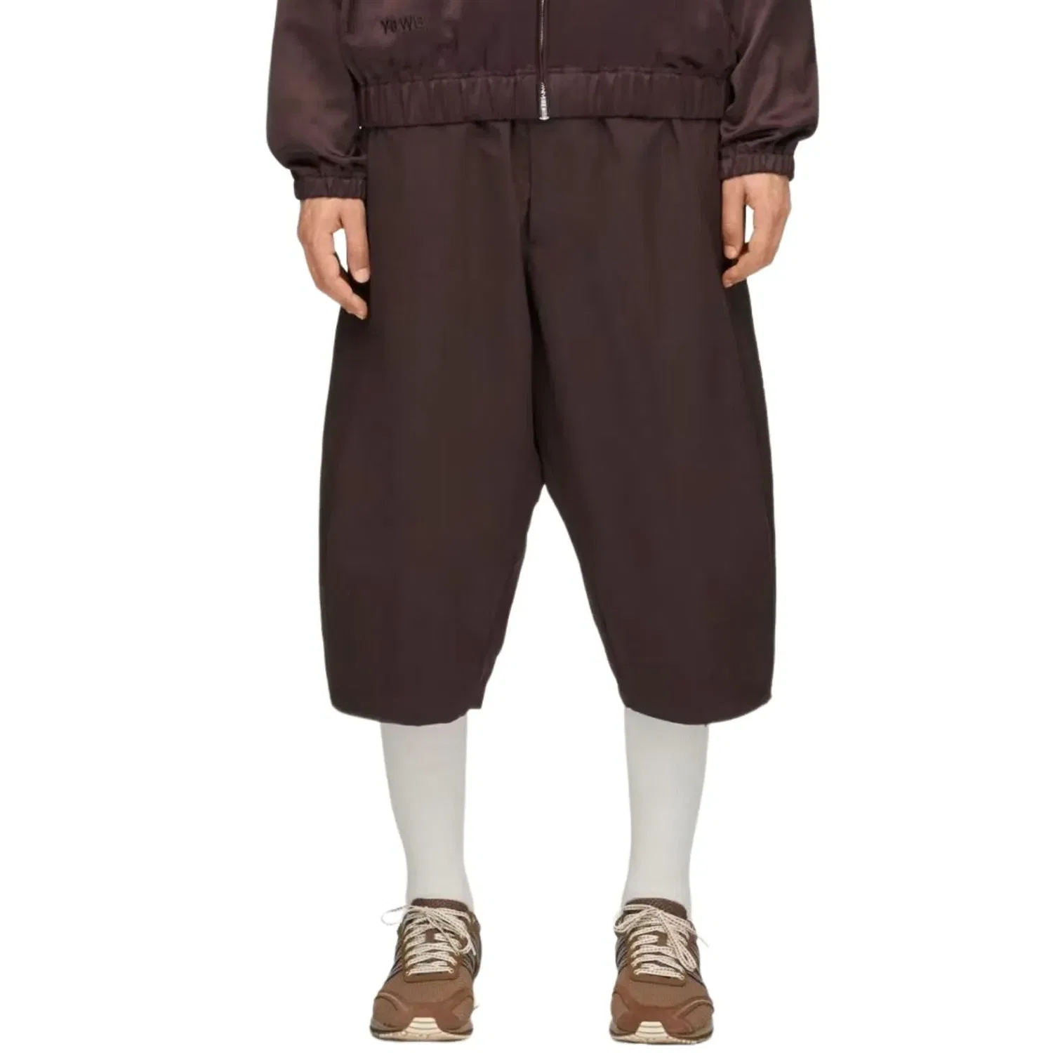 Шорты Adidas x Wales Bonner x Y3 Rip Shorts 'Aurora Coffee' KS3971, коричневый — фото 3
