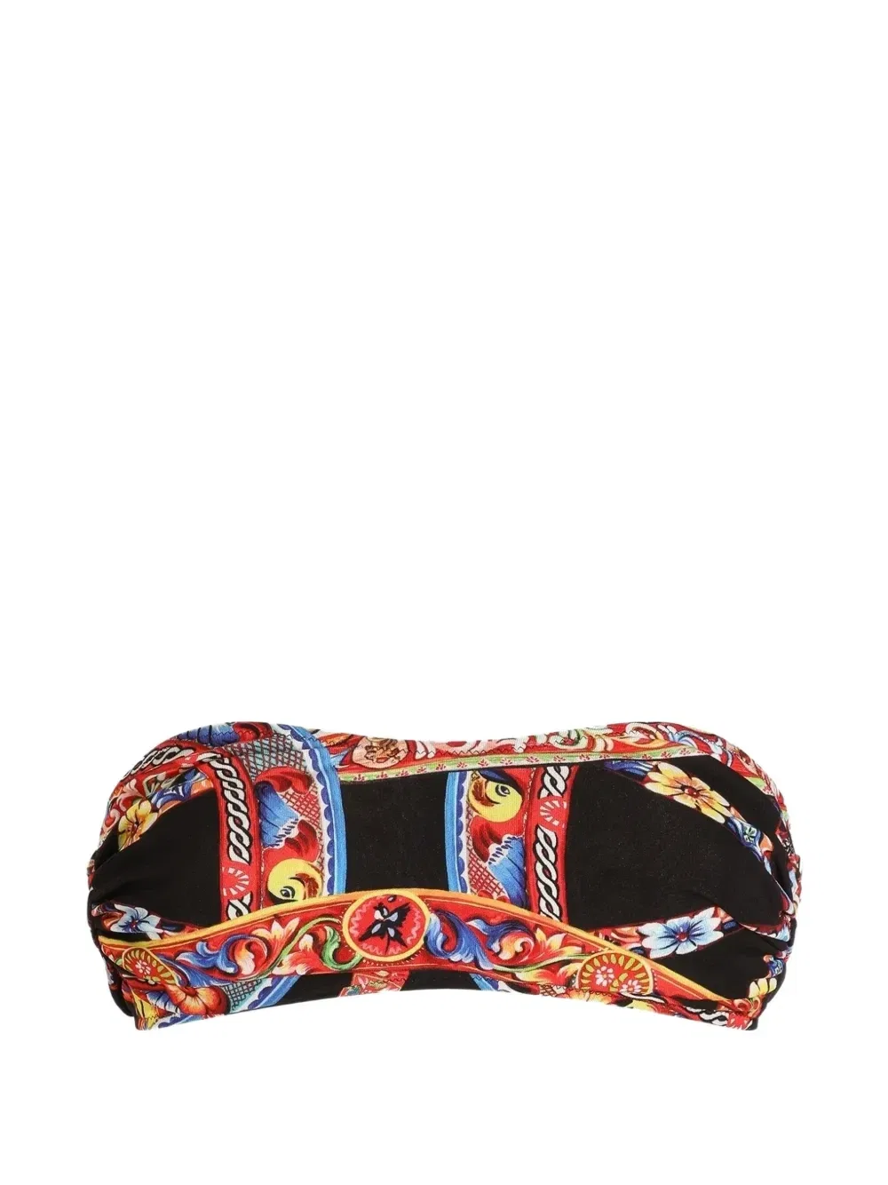 Топ из джерси с принтом Carretto Dolce & Gabbana, черный