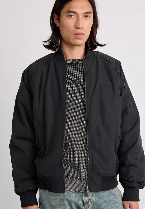 Бомбер Adidas Originals, черный — фото 4