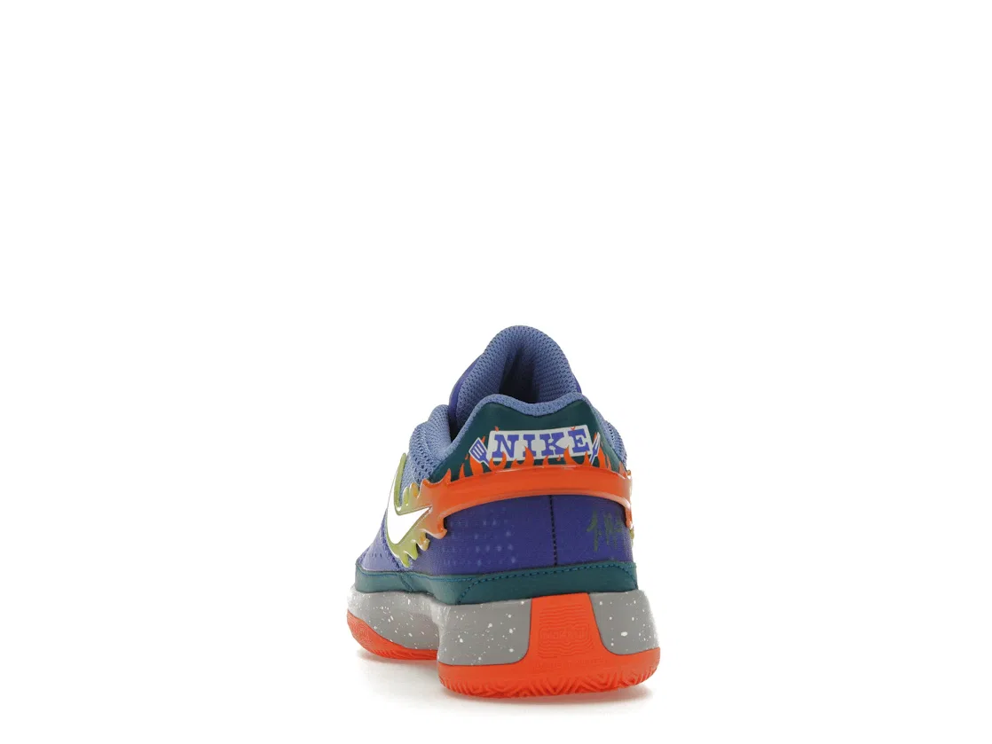 Детские кроссовки для баскетбола Nike Ja 1, Blue Joy/White/Geode Teal/Safety Orange — фото 4