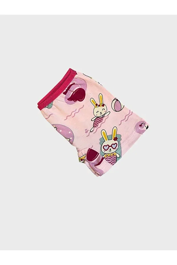 Детский комплект для девочек с принтом Boxer Set Elmas Kids, Lilac — фото 4
