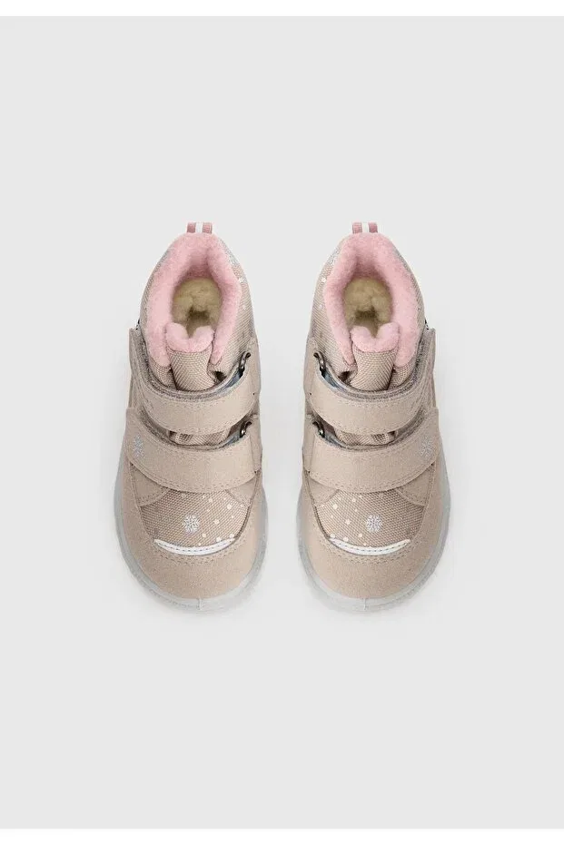 Детские ботинки для девочек с анатомической подошвой Superfit, Beige-Pink — фото 3