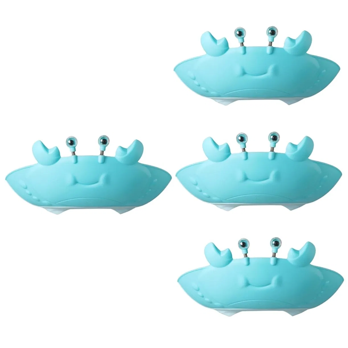 No brand Детская шапочка для душа, набор 4 шт, Silicone, 15x11x5 см, Blue