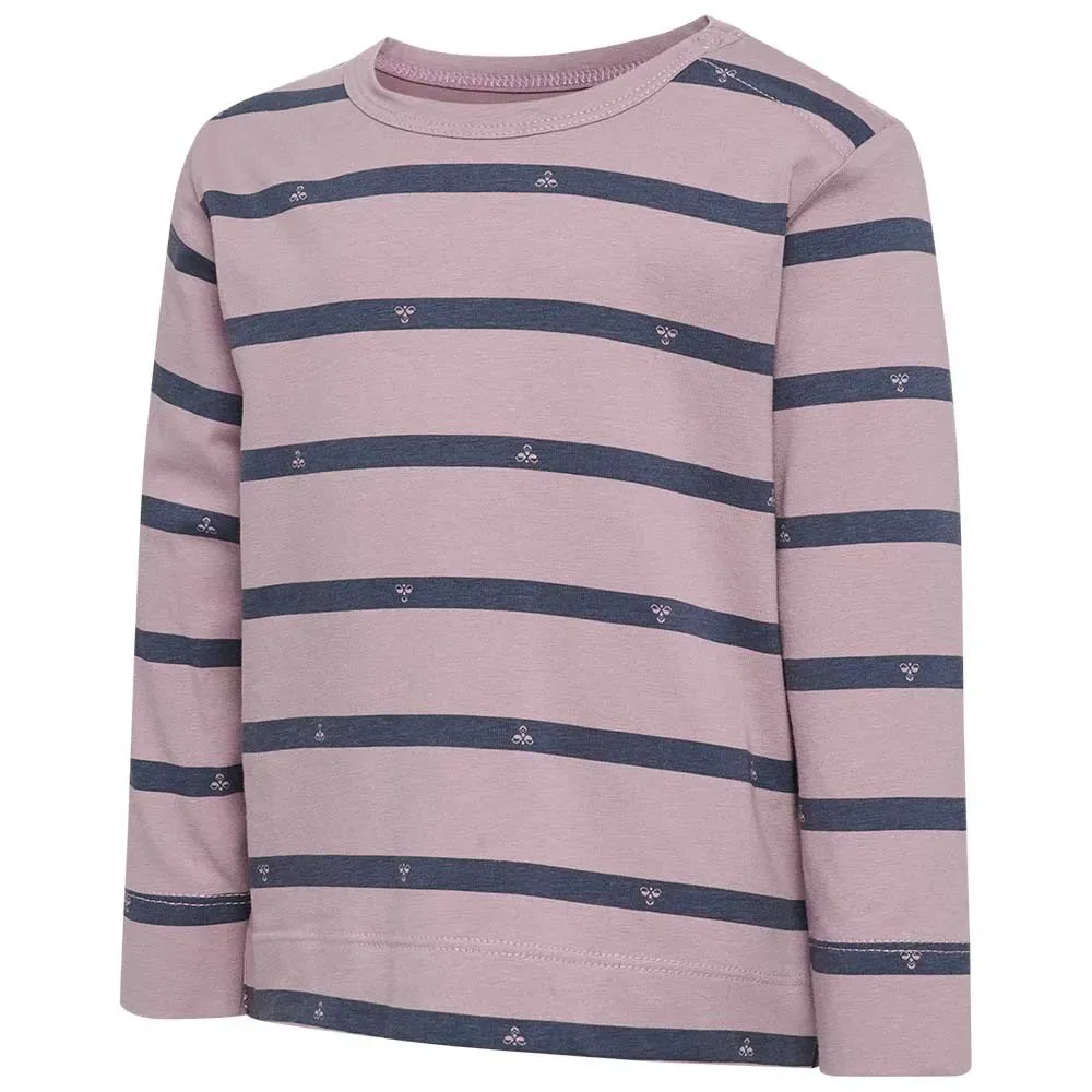 Детская футболка с длинным рукавом Stripy Bee Hummel, Pink