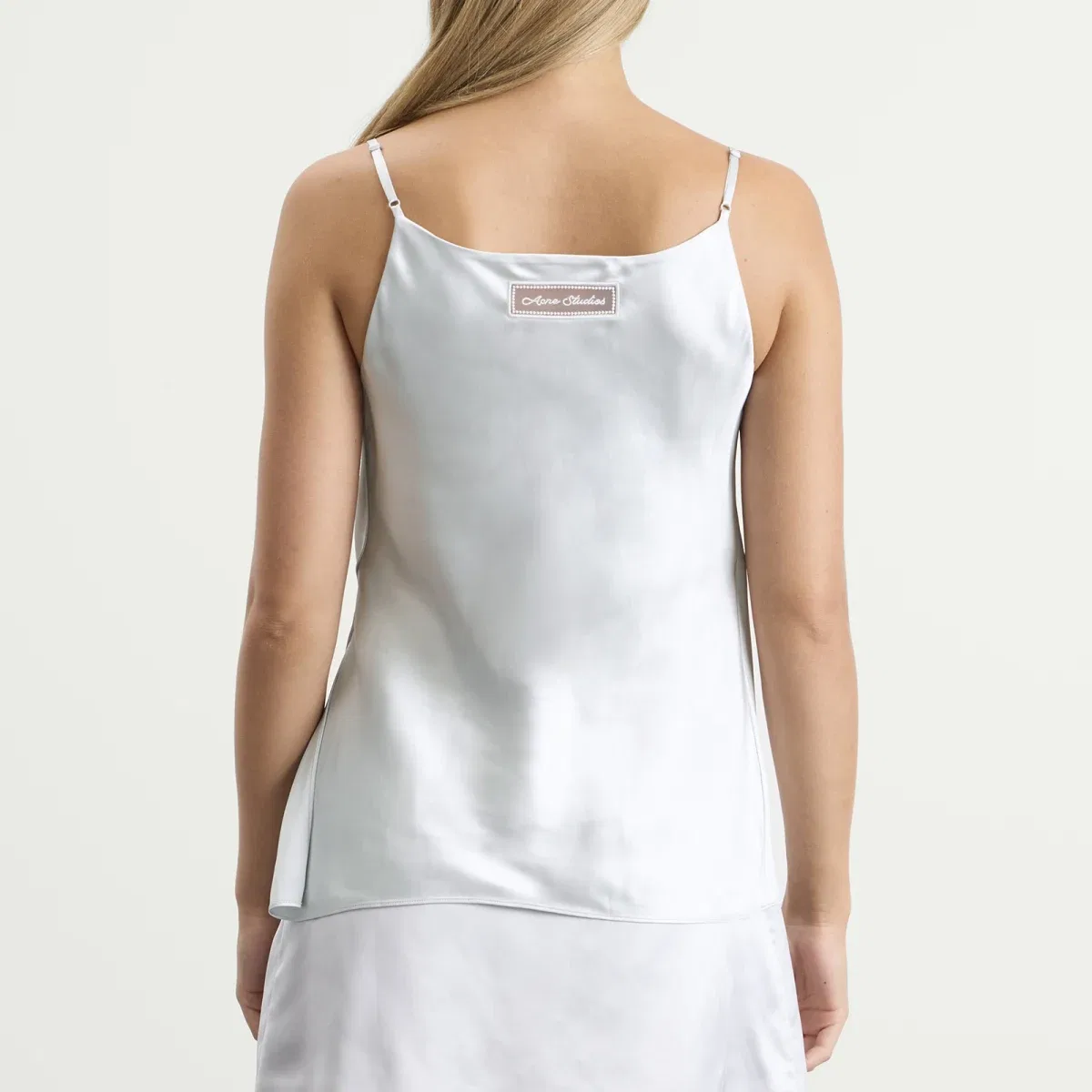 Топ из атласа Temi Acne Studios, Ice Blue — фото 3