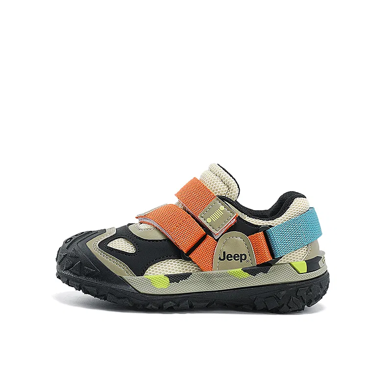 Детские кроссовки с низким верхом, с амортизацией Slip Resistant, Jeep, Black Orange