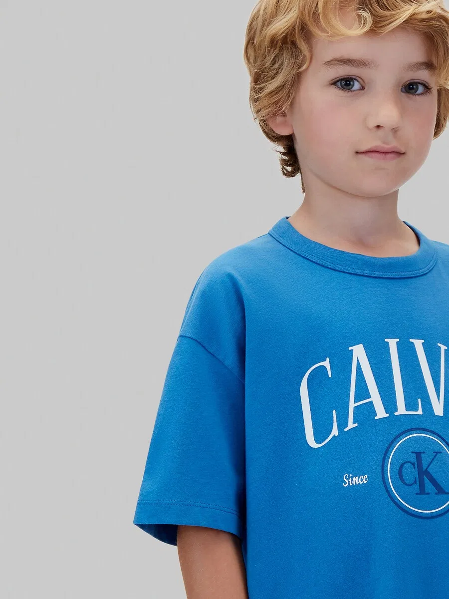 Футболка Calvin Klein Jeans синего цвета — фото 3