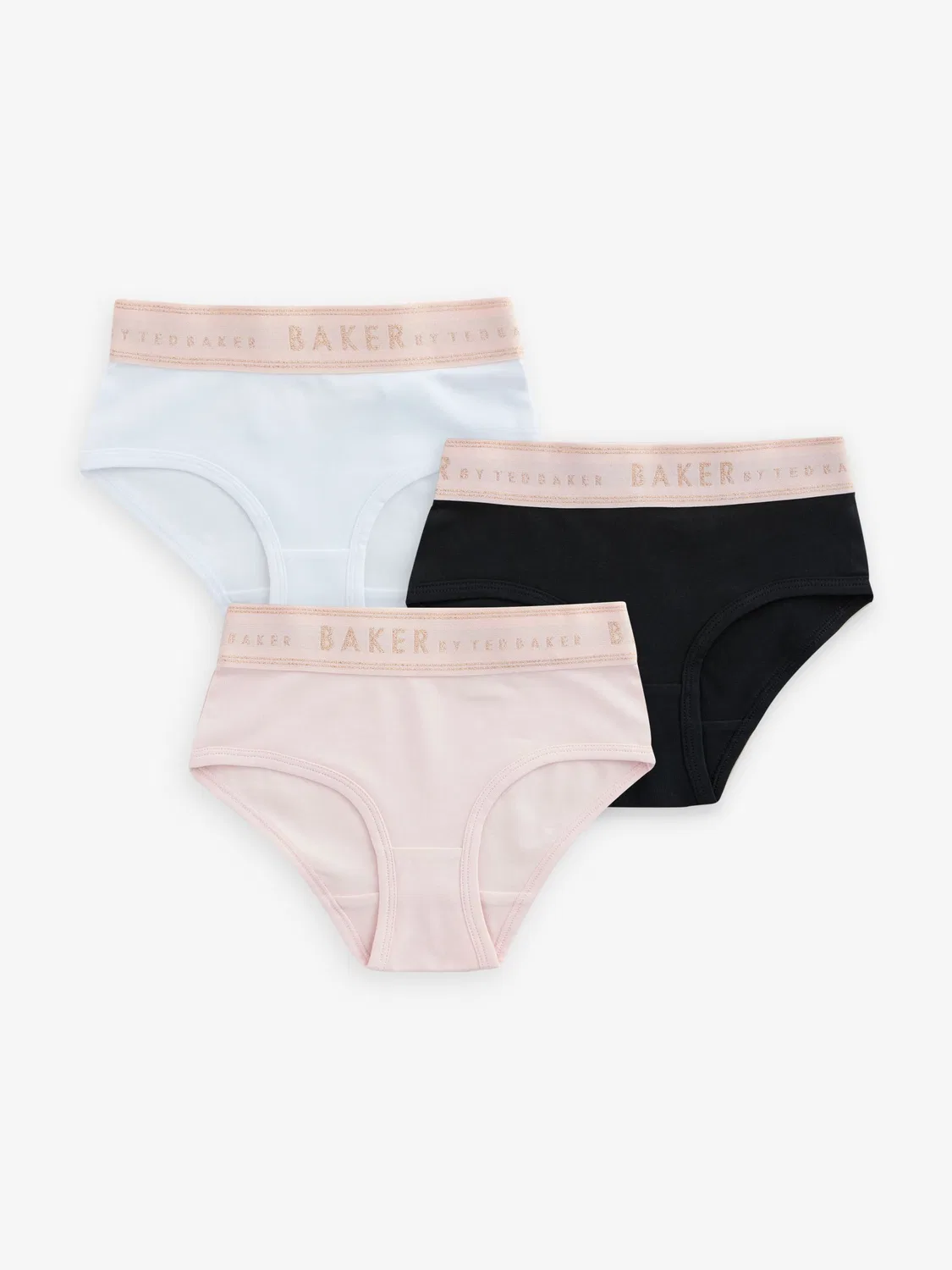 Трусы 3 шт., высокие Baker by Ted Baker, розовый/черный/белый