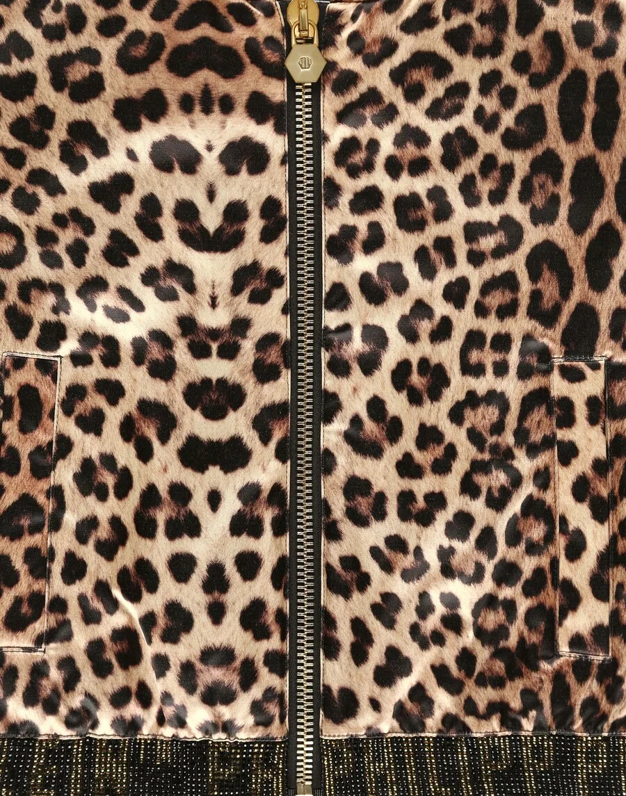 Куртка Philipp Plein Between-Season Jacket, коричневый, цвет капучино — фото 3