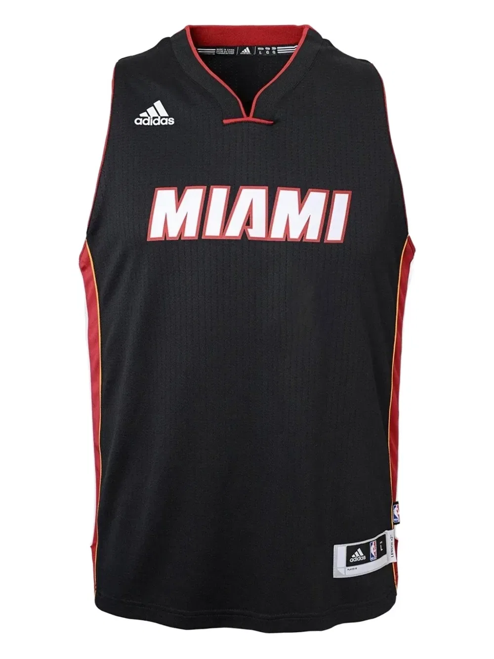 Футболка с V-образным вырезом X NBA Miami Heat Adidas, черный