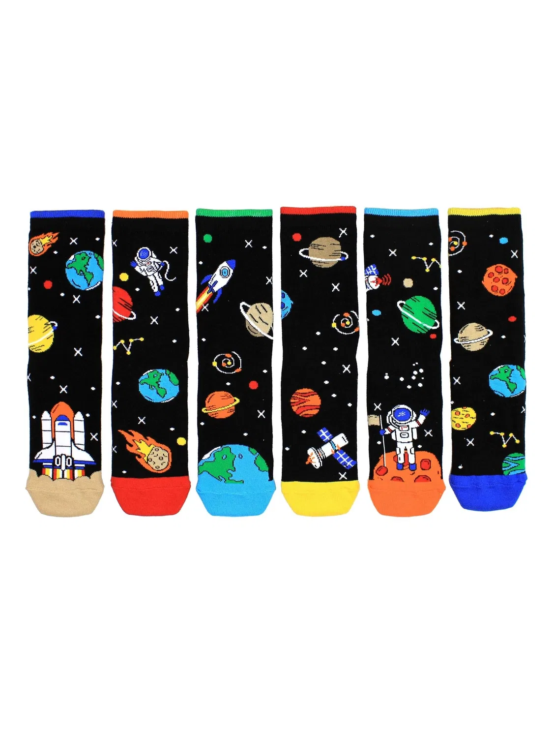 Носки United Odd Socks Space Explorer, черный — фото 4