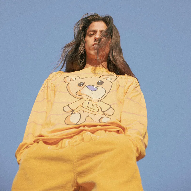 Детская футболка с принтом Smiley Collection Drew house, Черный — фото 3