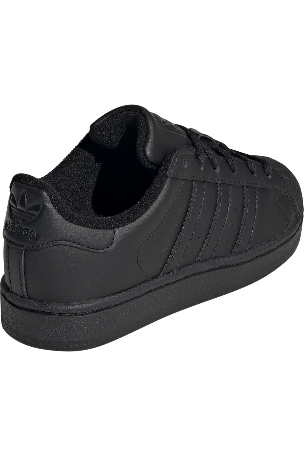 Кроссовки детские с защитой пальцев Superstar II adidas, черный/ черный/ черный — фото 2