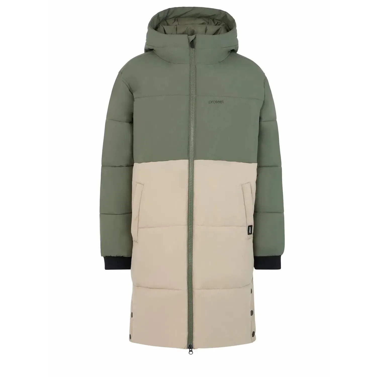 Детская парка для девочек PRTNOIVA Protest, Green Khaki