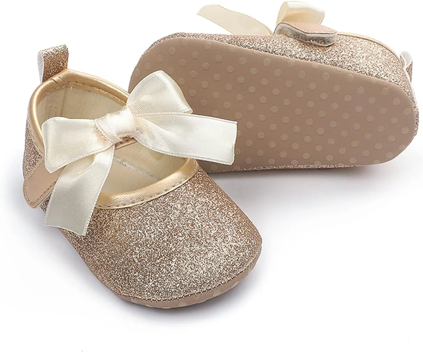 Детские туфли Мэри Джейн для девочек Slip-on Ballet, Gold — фото 3