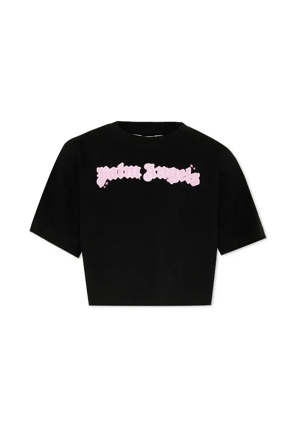 Футболка с принтом Print T-shirt Palm Angels black, черный
