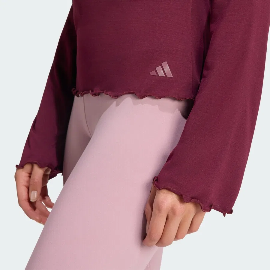 Спортивная футболка ADIDAS PERFORMANCE Performance Shirt 'Motion' винно-красного цвета — фото 3