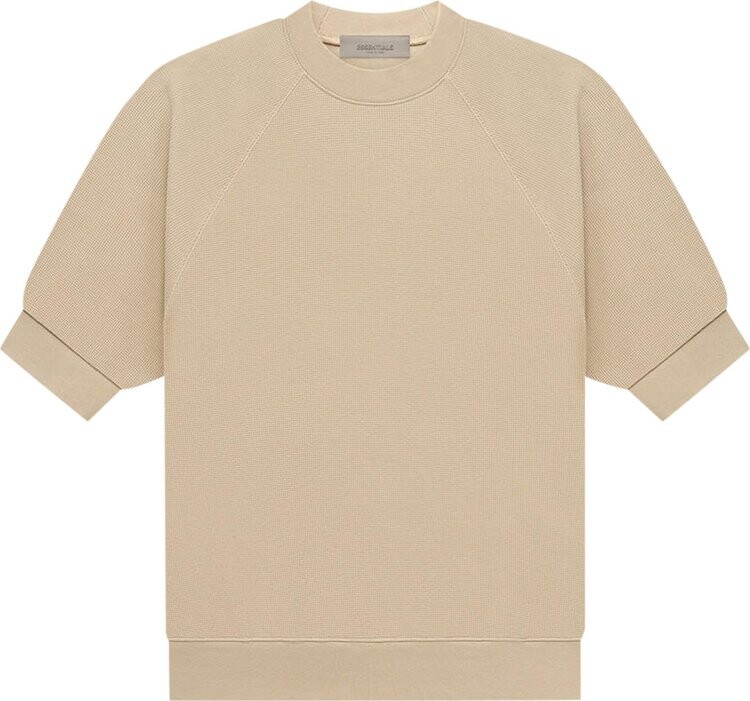 

Футболка Fear of God Essentials Short-Sleeve Waffle Sweatshirt 'Sand', кремовый, Бежевый, Футболка Fear of God Essentials Short-Sleeve Waffle Sweatshirt 'Sand', кремовый